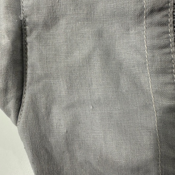 Women’s Eddie Bauer Lightweight Gray 100% linen Jacket - Picture 8 of 10